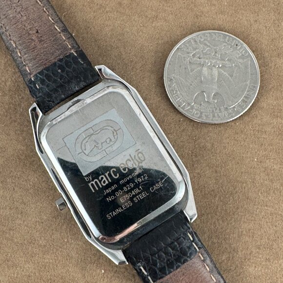 Vintage Marc Ecko Stainless Steel Watch with crystal Bezel. - Picture 6 of 7